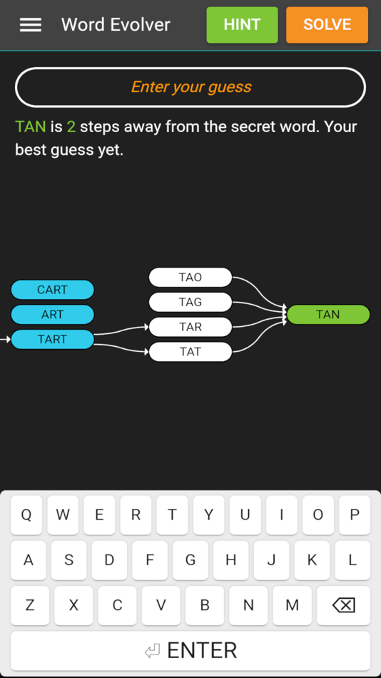 #1. Word Evolver (iOS) Podle: Roland Wiese