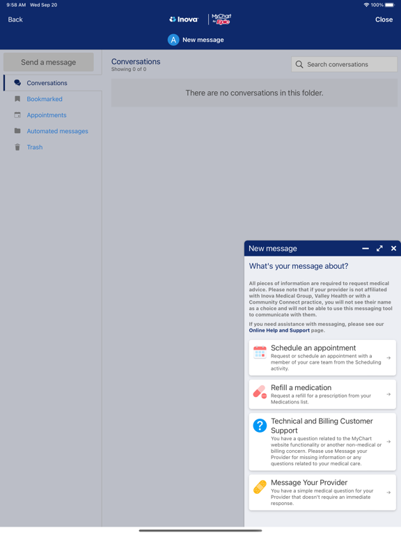 Inova iPad screenshot 5 - Medical app