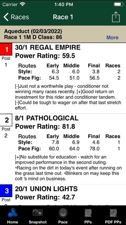 TrackMaster Pocket Handicapper screenshot-4