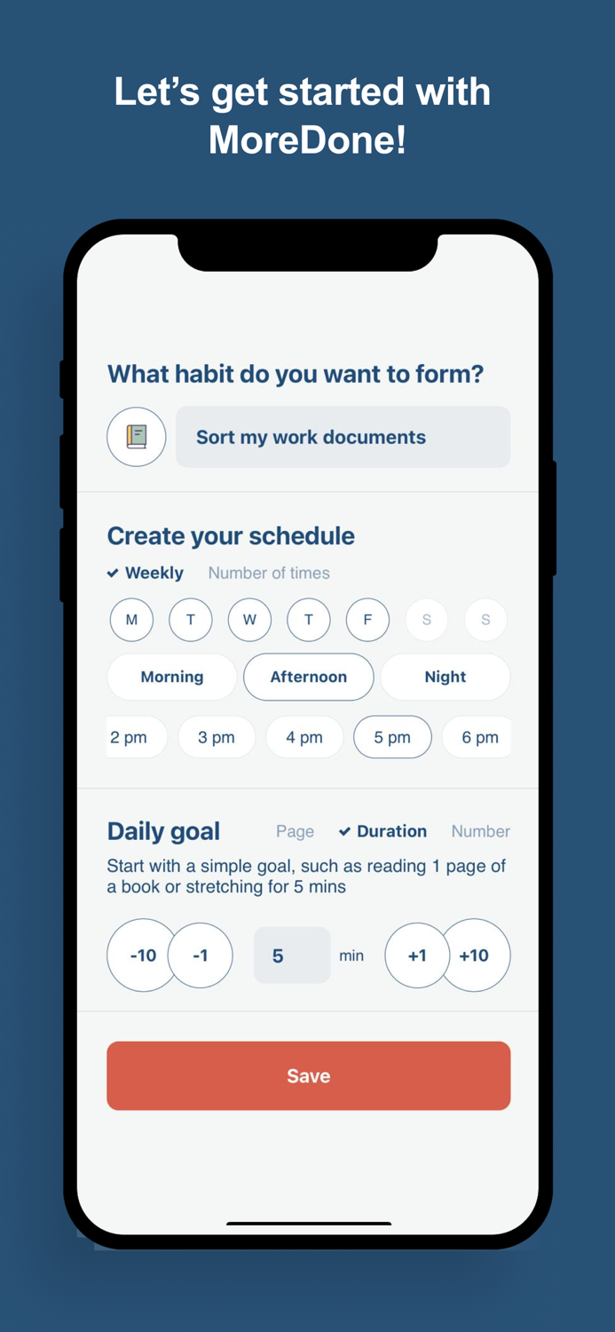MoreDone To DoHabitCalendar