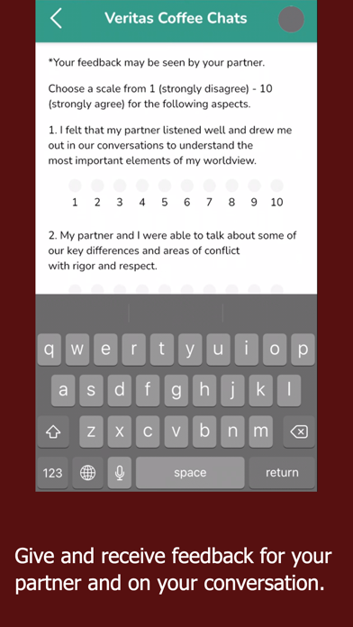 Veritas Forum Coffee Chats Screenshot