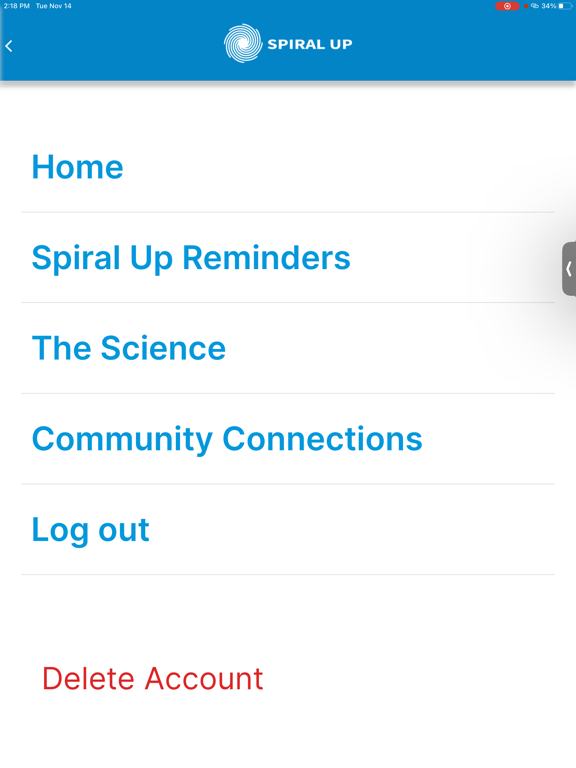 Spiral Up! iPad screenshot 7 - Health & Fitness app