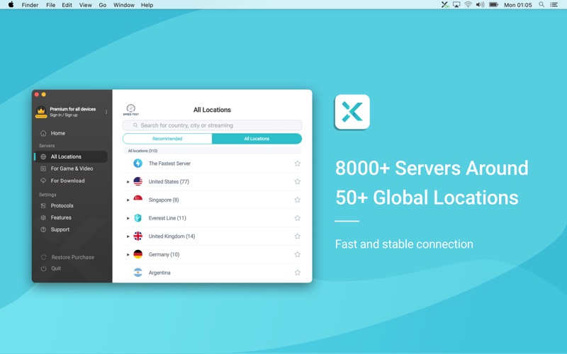 Screenshot #2 for X-VPN - Secure VPN Proxy