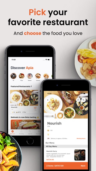 SekiEats - Food Delivery Screenshot