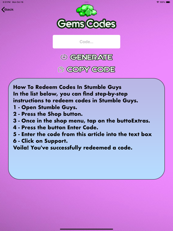 Screenshot #5 pour Gems Options for Stumble Guys