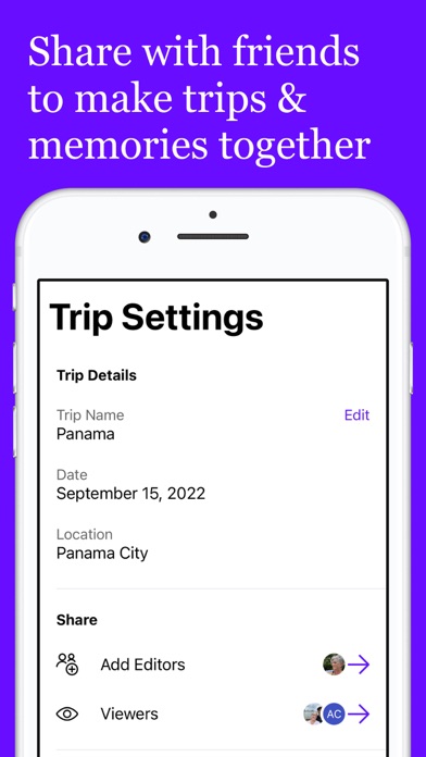 Trips 3 - Travel Journal Screenshot