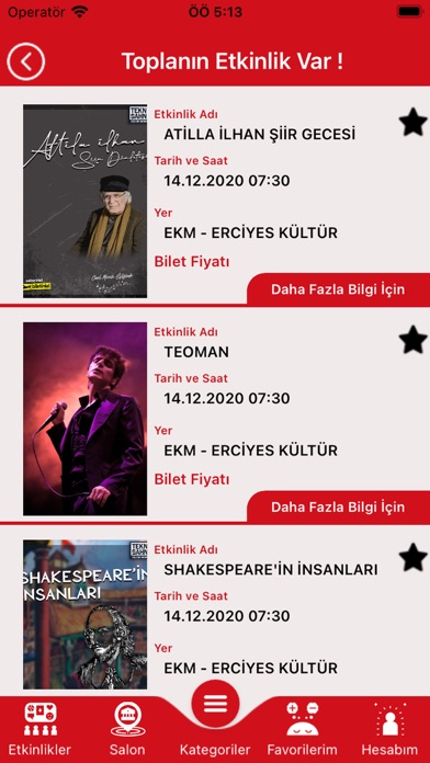 EtkinliKayseri Screenshot