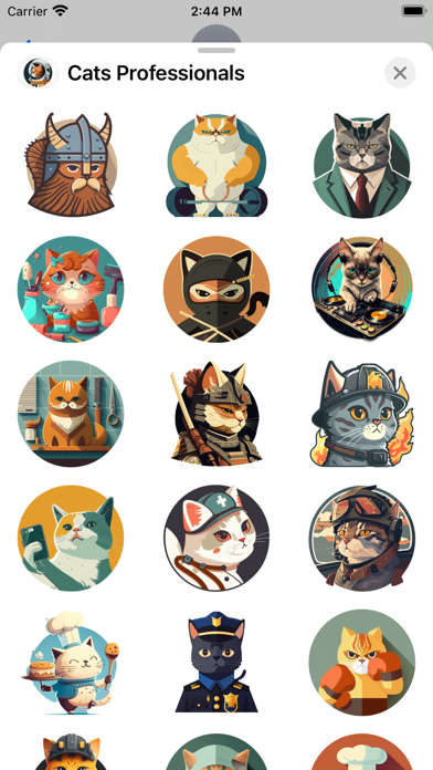 Screenshot #1 pour Cats Professionals Stickers