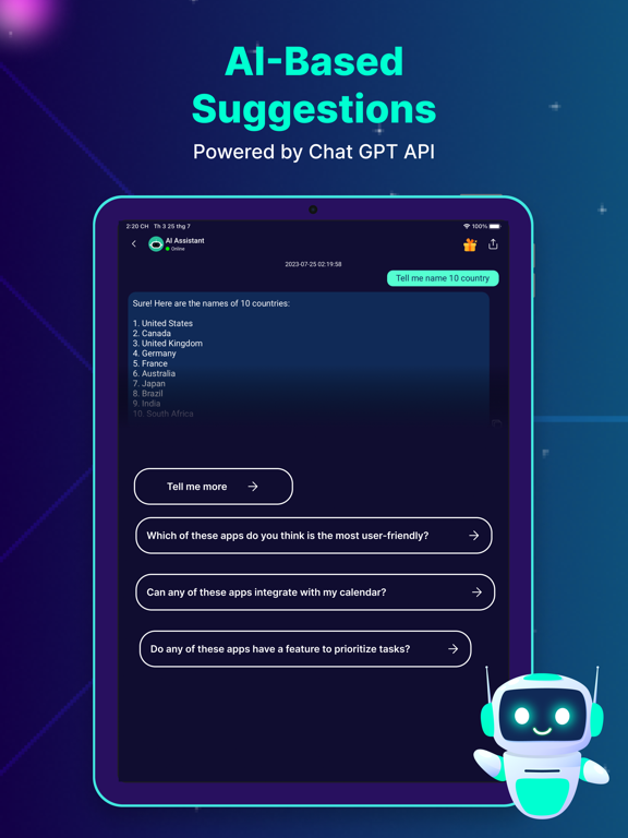 Ask AI - AI Chatbot Assistant iPad screenshot 4 - Utilities app