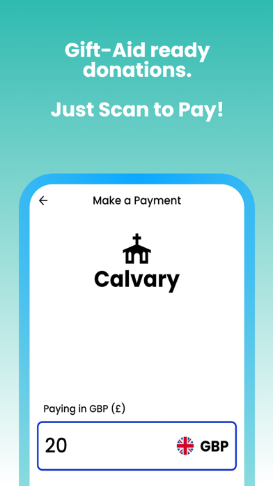 Zwa - Cashless Giving Screenshot