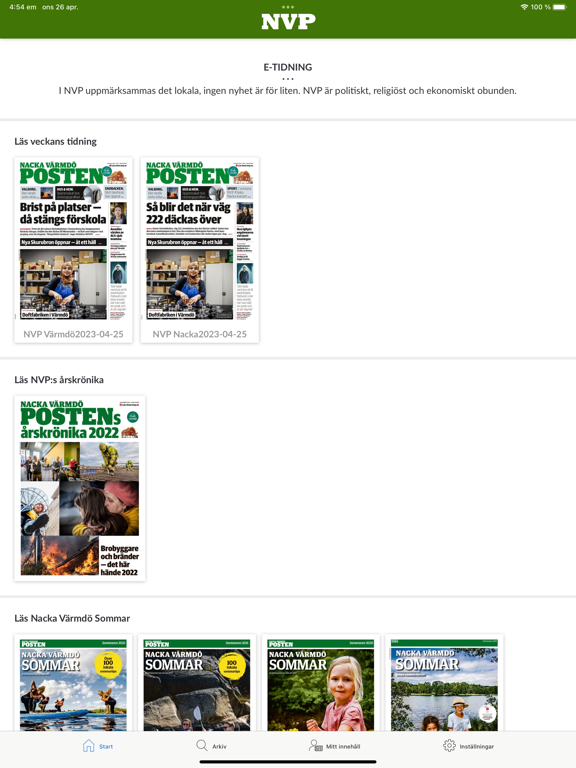 Screenshot #4 pour Nacka Värmdö Posten e-tidning