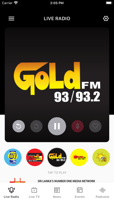 Screenshot #1 pour GoldFM Mobile