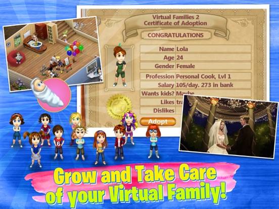 Virtual Families 2 Dream House iPad app afbeelding 4