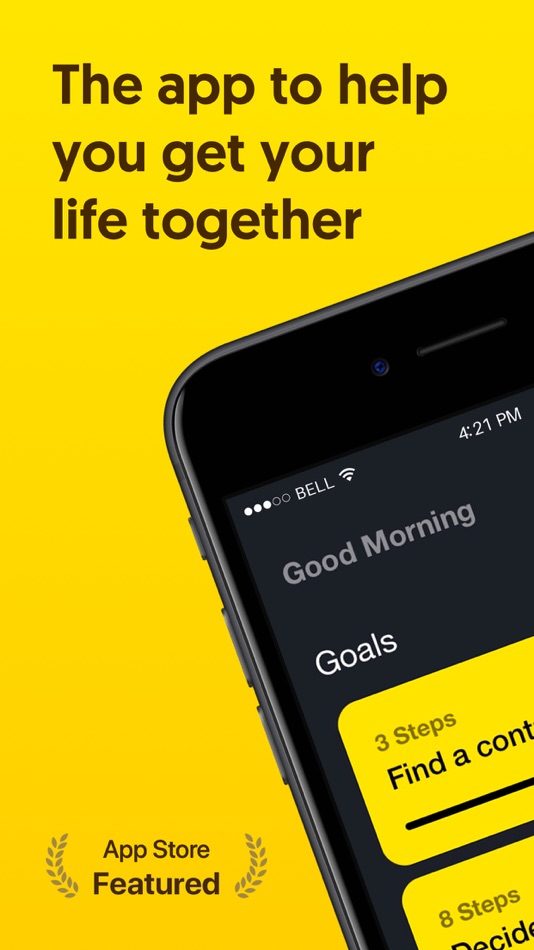 #1. Thrive: a simple goal planner (iOS) By: Shlag