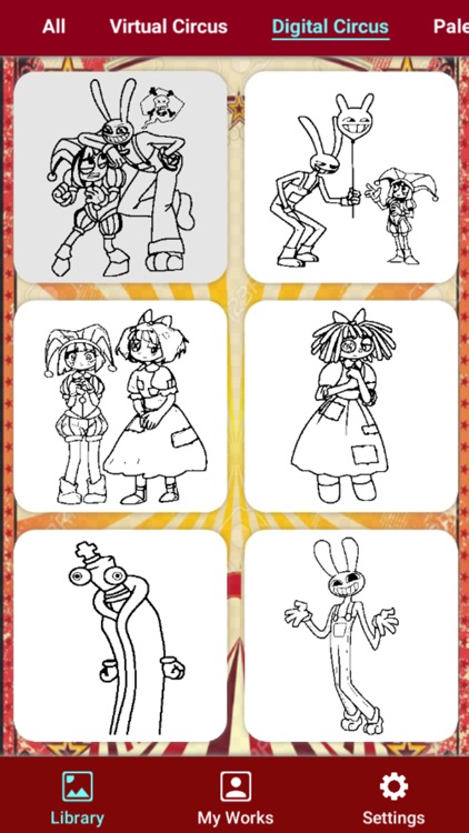 Painting Book Virtual Circus