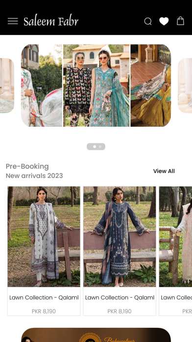 Saleem Fabrics Screenshot