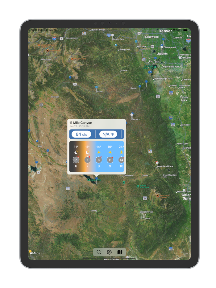 FlowMap - Fishing information