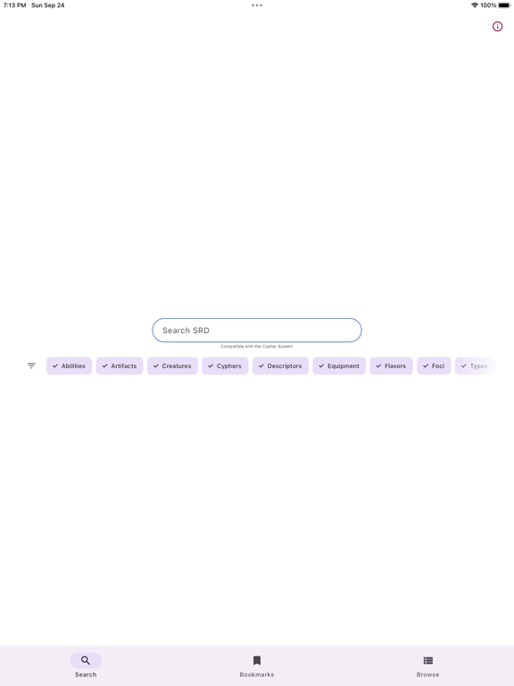 Cypher System SRD Lookup