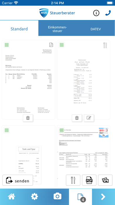 MVK Steuerberatung Screenshot