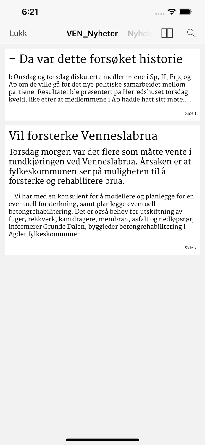 Vennesla Tidende eAvis