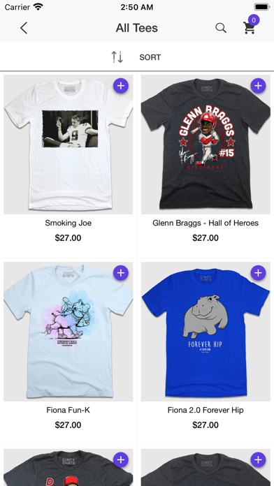 Cincy Shirts Screenshot