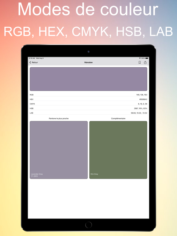 Screenshot #6 pour Color picker and helper