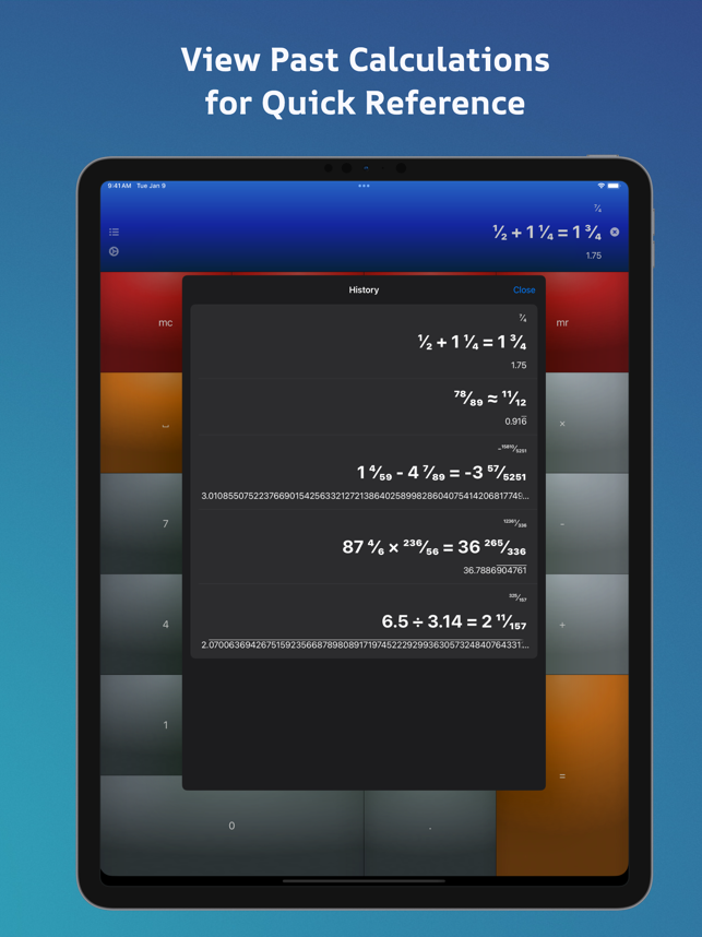 ‎Fraction Calculator Pro Screenshot