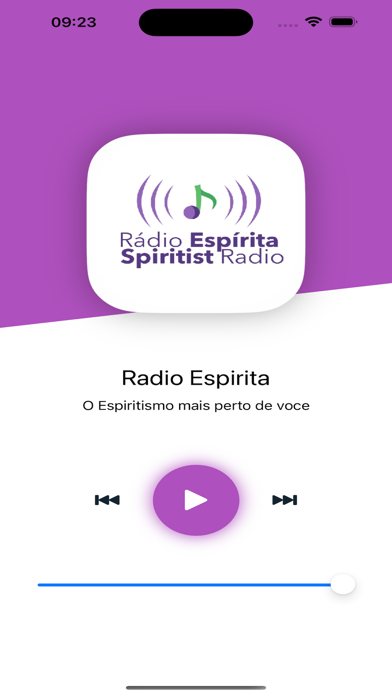 Rádio Espírita iPhone screenshot 1 - Music app