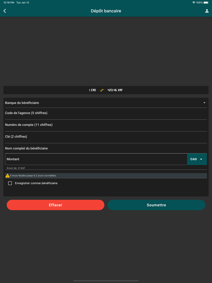 fric Remit ex BJFT Wallet