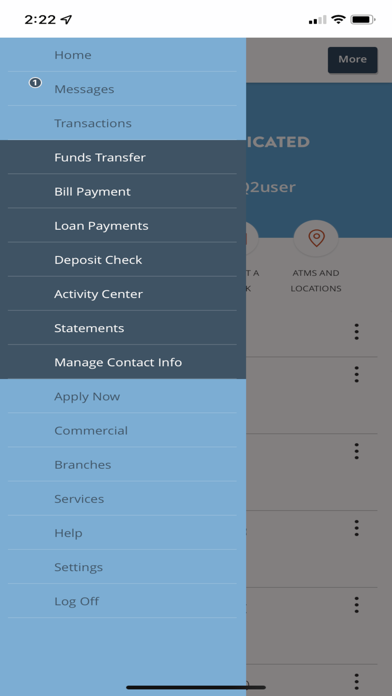 B1Bank Mobile Banking Screenshot