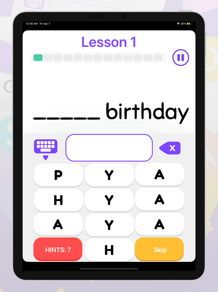 Words Quiz  Learn English ABC
