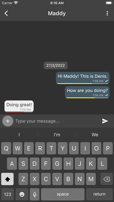 Hush Messenger - Private Text Screenshot