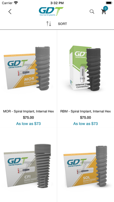 GDT Dental Implants Screenshot