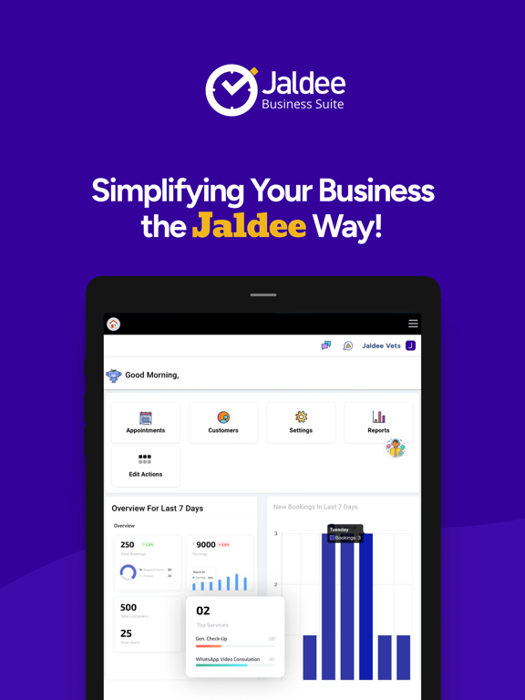 Jaldee for Business iPad screenshot 1 - Business app