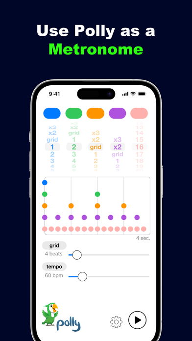 Polly - Polyrhythmic Metronome Screenshot