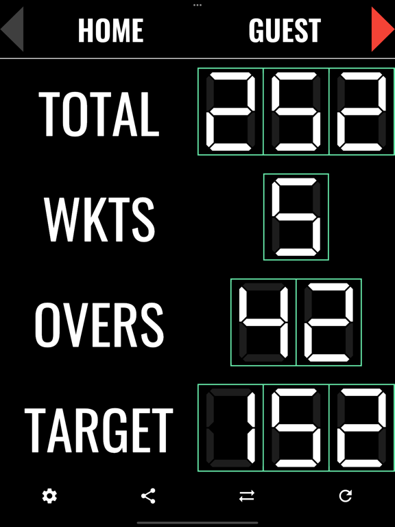 Simple Cricket Scoreboard