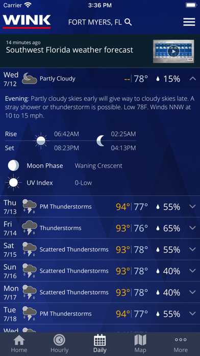 WINK Weather Screenshot