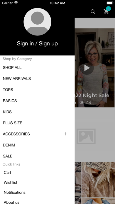 The Funky zebras Boutique Screenshot
