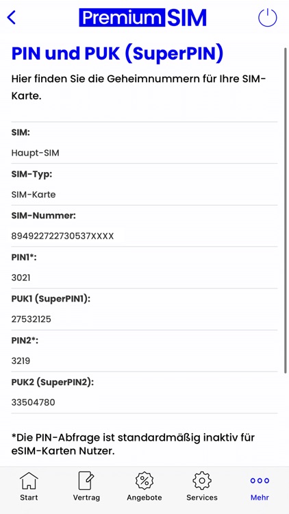 PremiumSIM Servicewelt