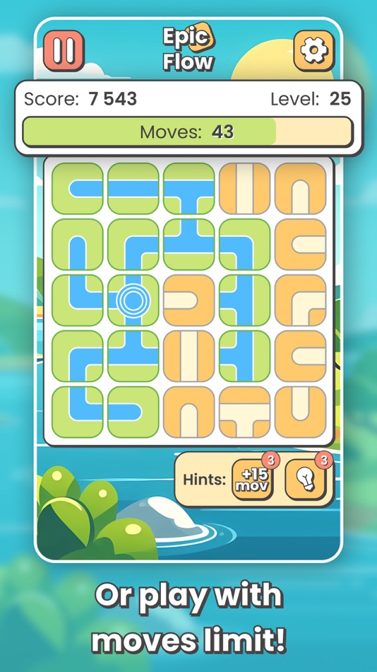 #5. Brain Puzzle Game: Epic Flow (iOS) Podle: Arsenii Sevriukov