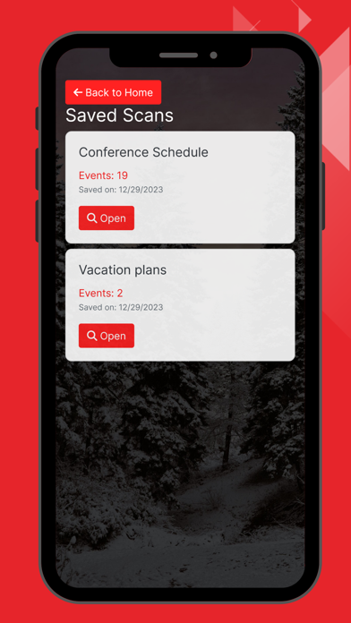 CalendarScan Screenshot