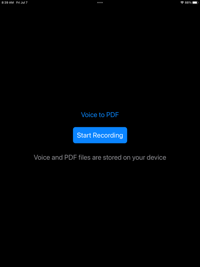 Voice to PDF