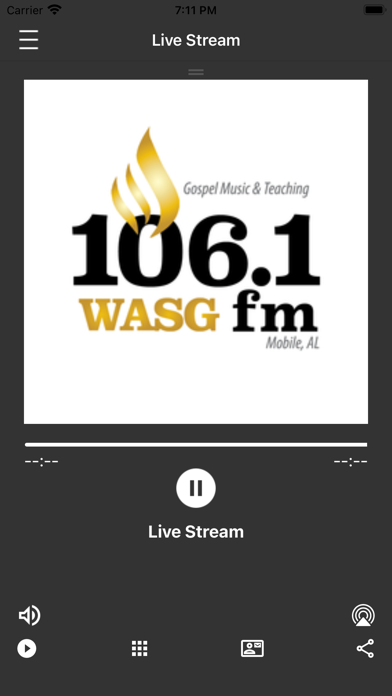 WASG FM 106.1 Radio Screenshot