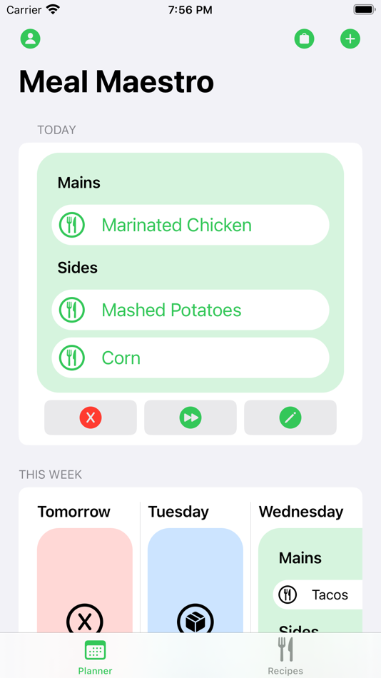 #1. Meal Maestro (iOS) 由: David Taylor