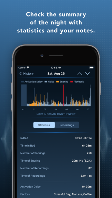 Prime Sleep Recorder Screenshot 3 - AppWisp.com Prime Sleep Recorder Screenshot 3 - AppWisp.com