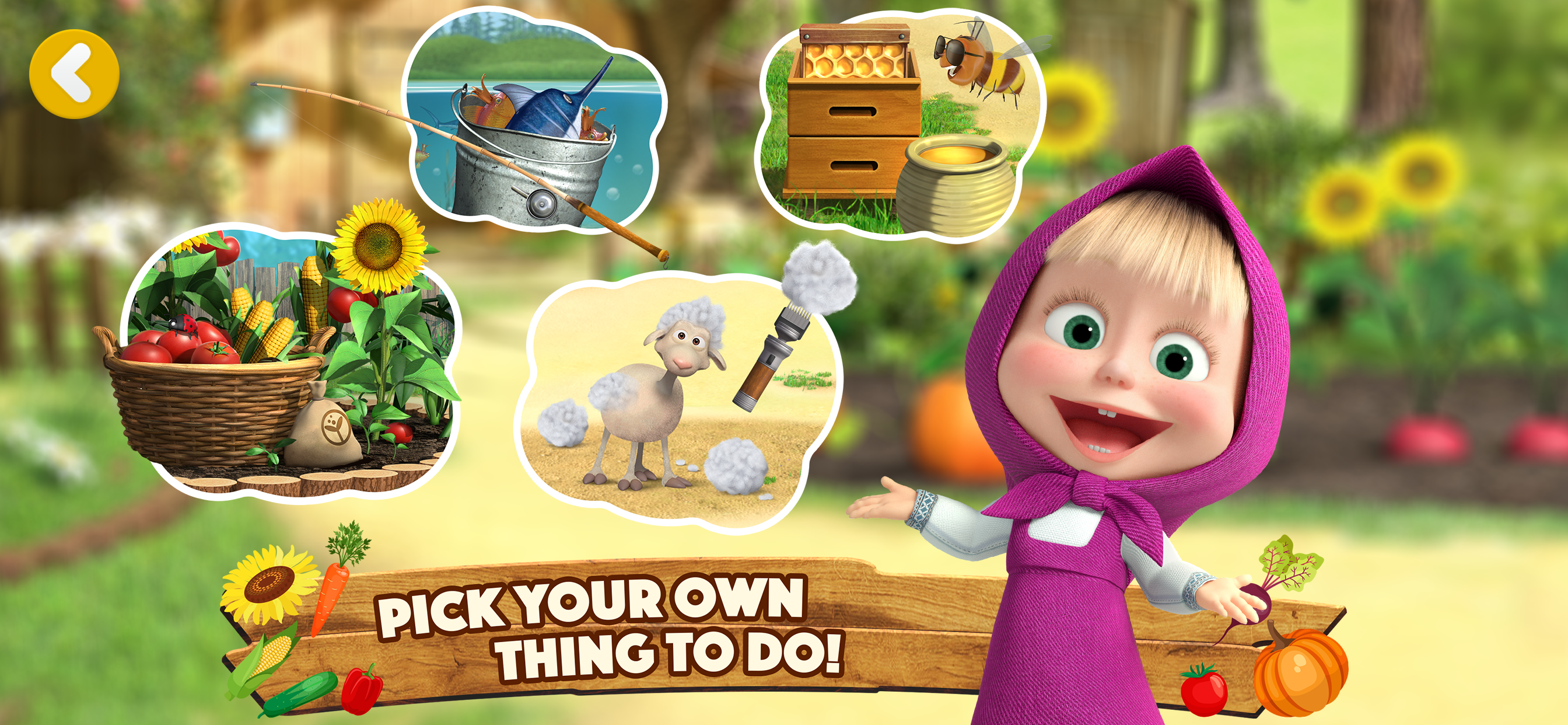 Masha and the Bear: Farm Games