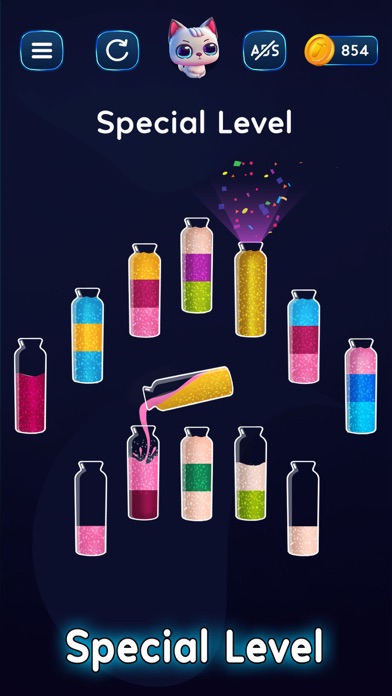 Water Color Sort Puzzle Game Screenshot