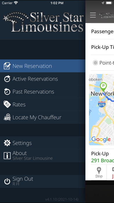 Silver Star Limousines Screenshot