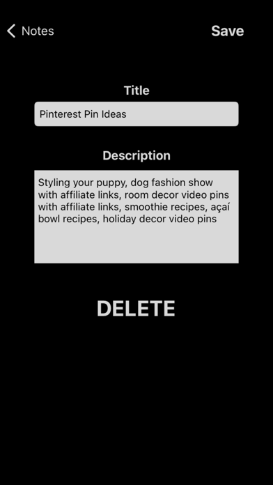 Noty: Actualize Your Ideas Screenshot