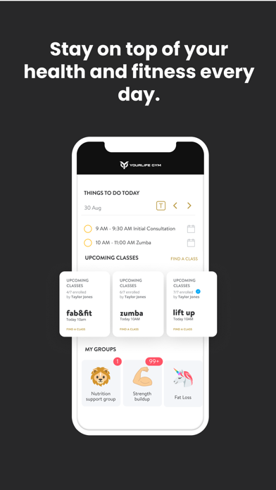 The YourLife Gym Screenshot